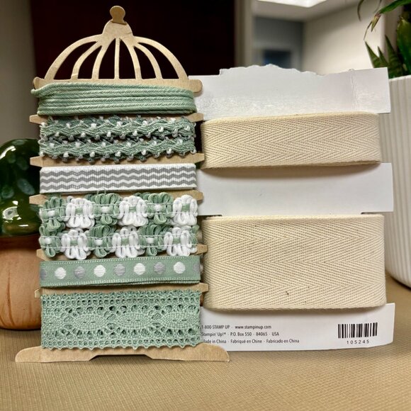 Stampin' UP! Scrapbook Ribbon and Trim & Totally Tiffany Buddy Bag Bundle - Picture 6 of 7